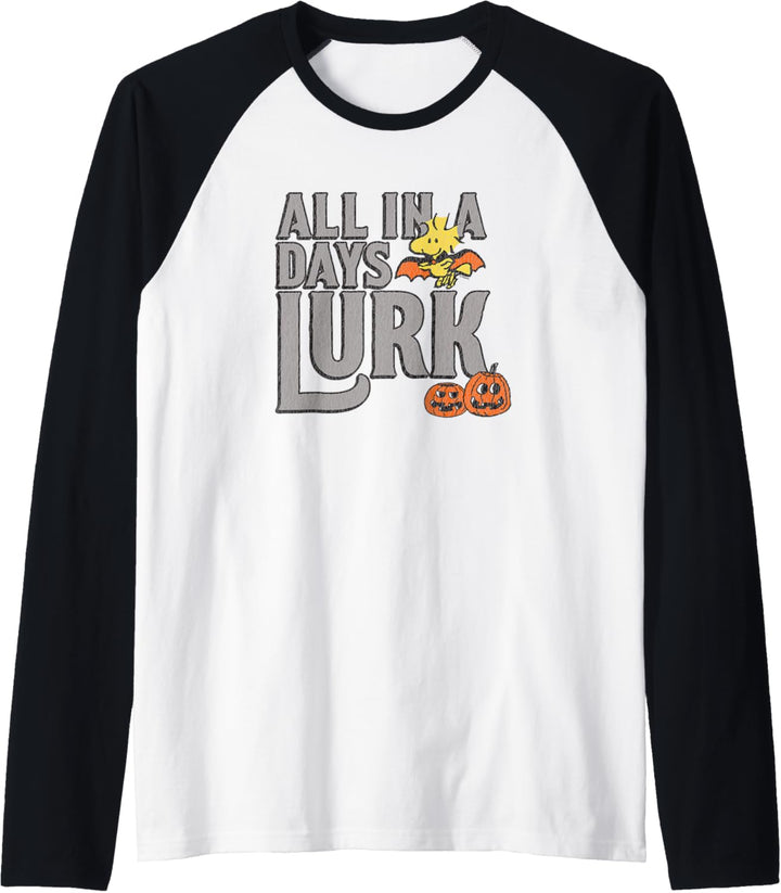 Peanuts Woodstock Alle in Tage Lurk Raglan