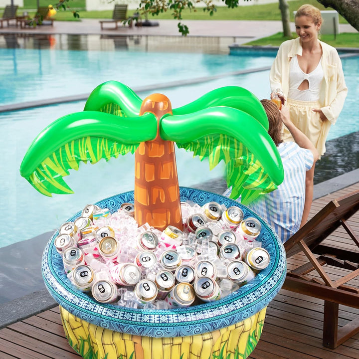 JOYIN 71 cm aufblasbare Palme kühler, Strand-Thema-Partei-dekor, partyangebot für Pool-Party, Hawaii