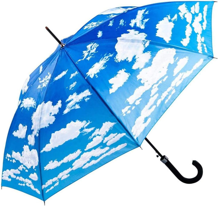 LUCKYWEATHER Regenschirm Stockschirm Damen/Herren Motiv Wolken Auf-Automatik I Stockregenschirm gros