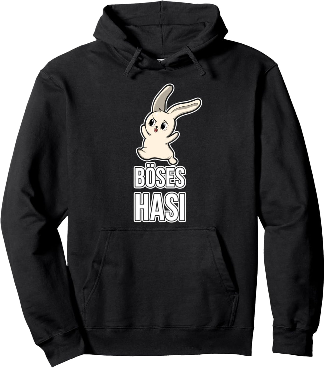 Süsses Hasen Böse Spruch - Lustiges Böses Hasi Pullover Hoodie