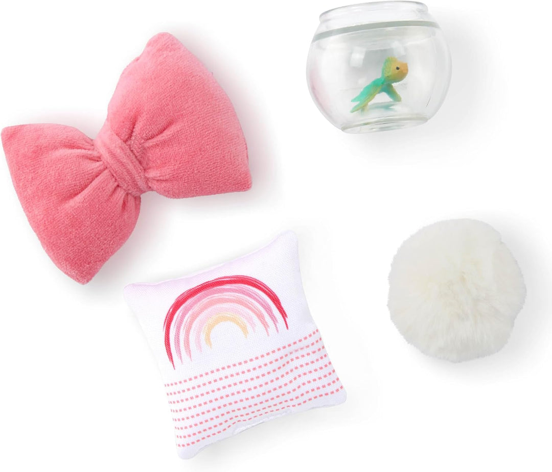 Our Generation - OG Sweet Snuggles Schlafzimmerset - Puppenhausmöbel - Plattformbett & Nachttisch -