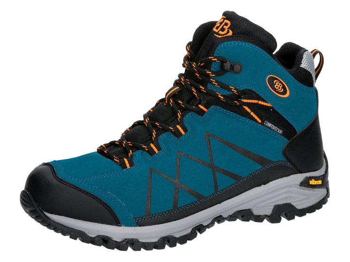 Brütting Unisex Kansas High Traillaufschuhe 40 EU Petrol Schwarz Orange, 40 EU Petrol Schwarz Orange