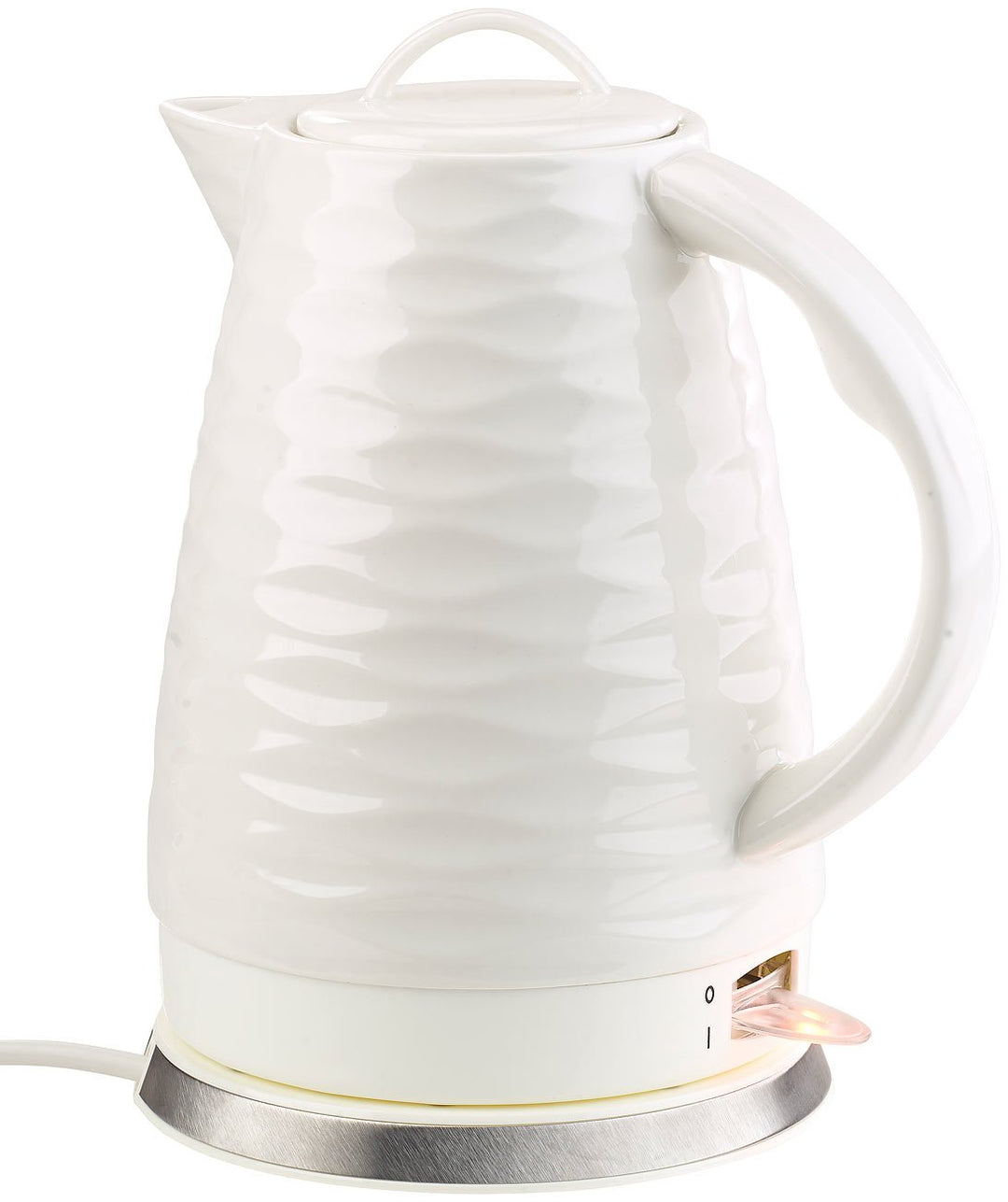 Rosenstein &amp; Söhne Keramik Wasserkocher: Porzellan-Wasserkocher WSK-270.rtr, 1,7 Liter, 1.500 Watt (