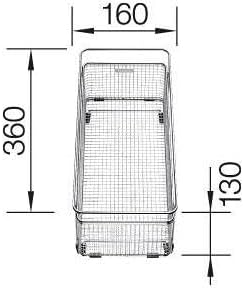 BLANCO Multifunktionskorb |Aus Edelstahl | 360 x 160 mm | Passend zur SUBLINE X Edelstahl, X Edelsta