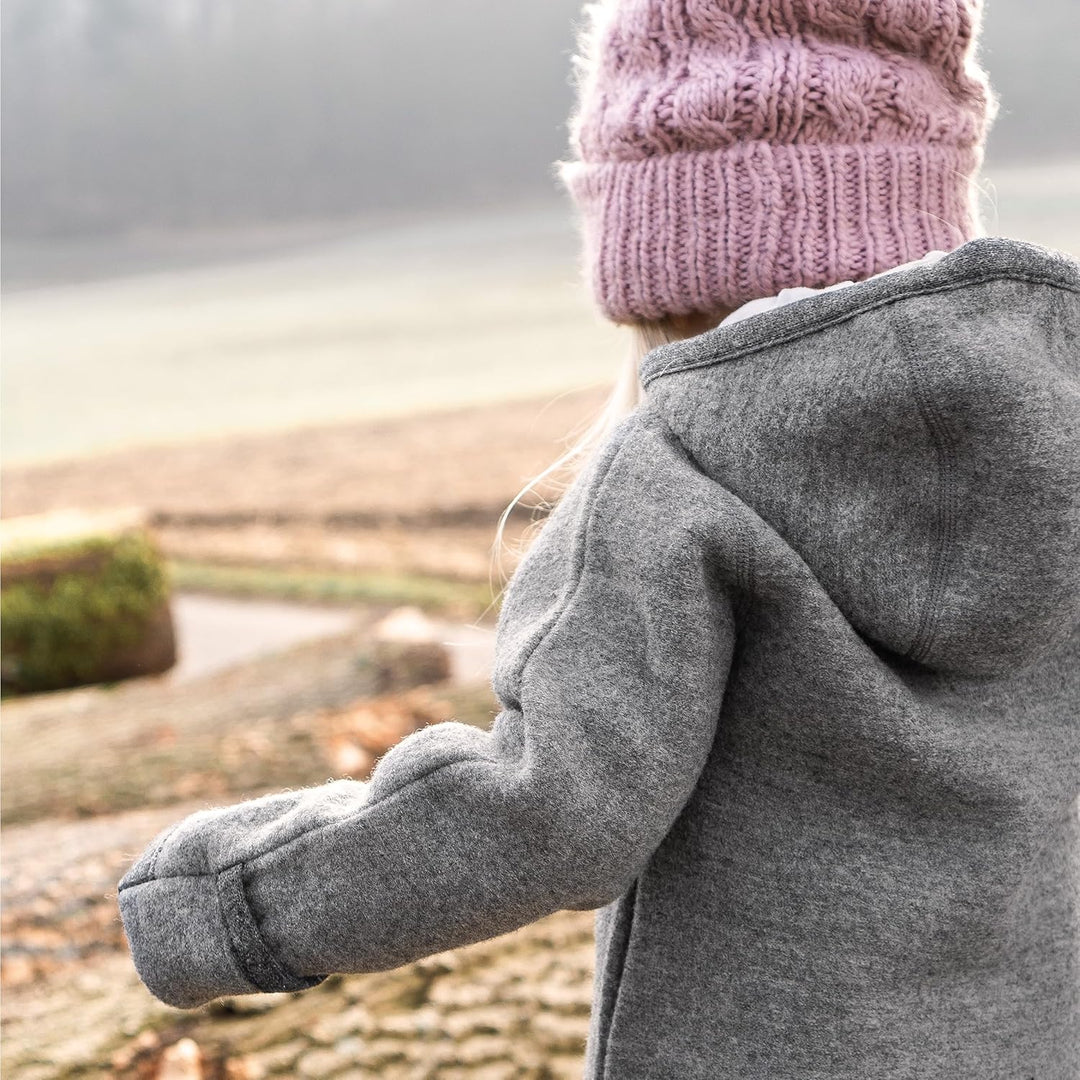 Ehrenkind® WALKOVERALL | Baby Wollwalk-Overalls aus Natur Schurwolle mit Reissverschluss | Walk Woll