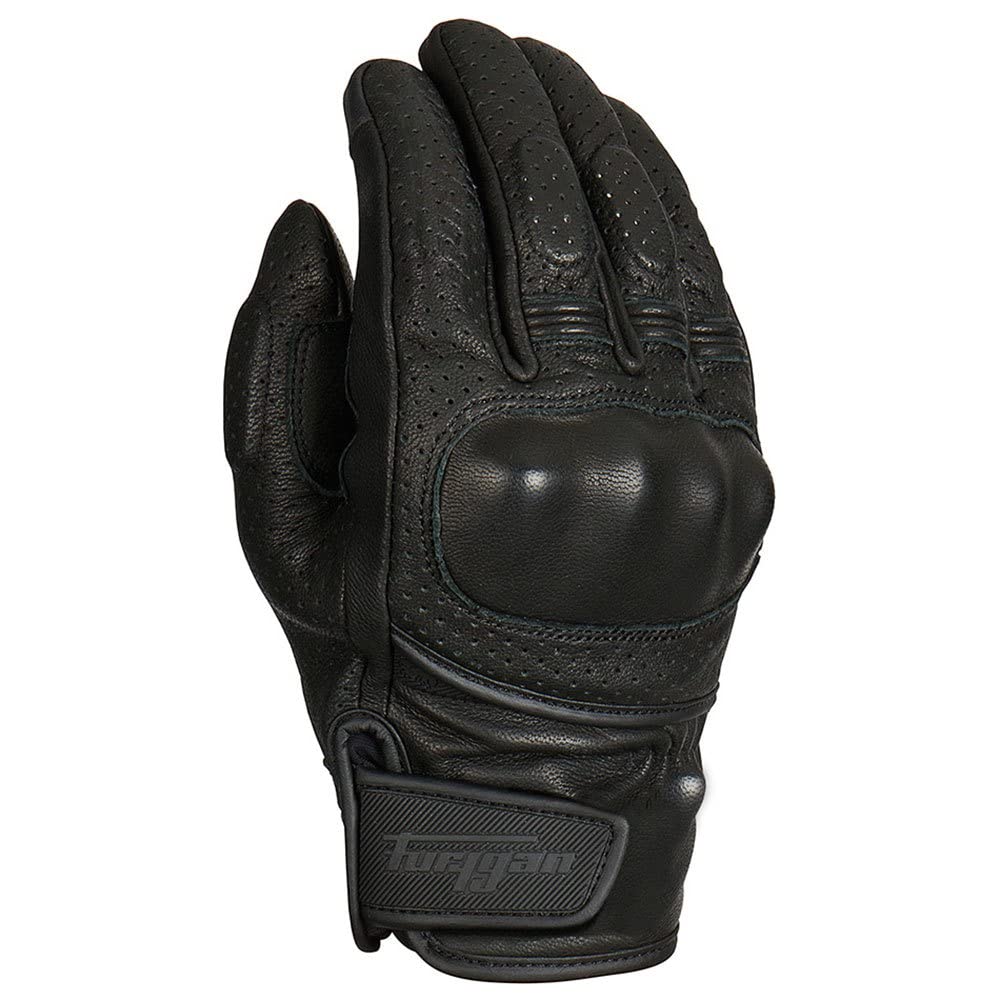 Furygan LR Jet D3O Vented Perforierte Motorradhandschuhe (Black,L)