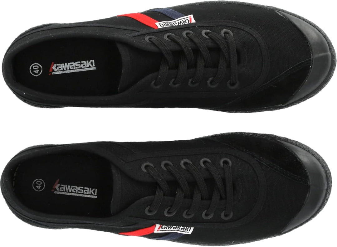 Kawasaki Unisex Retro Canvas Shoe Low-top 39 EU 1001s Black Solid, 39 EU 1001s Black Solid