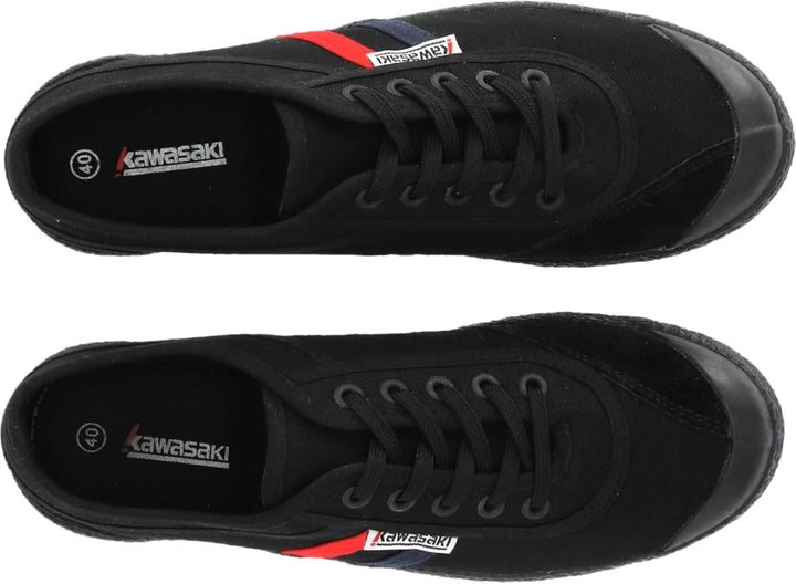 Kawasaki Unisex Retro Canvas Shoe Low-top 40 EU 1001s Black Solid, 40 EU 1001s Black Solid