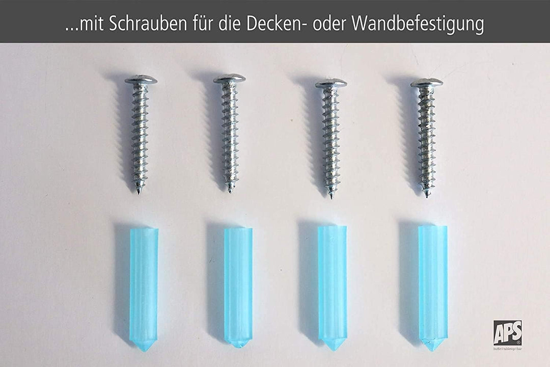 APS 93399 Gläserschiene, 29,5 x 32 x 6 cm, hochwertiger Gläserhalter aus verchromtem Weinglashalteru