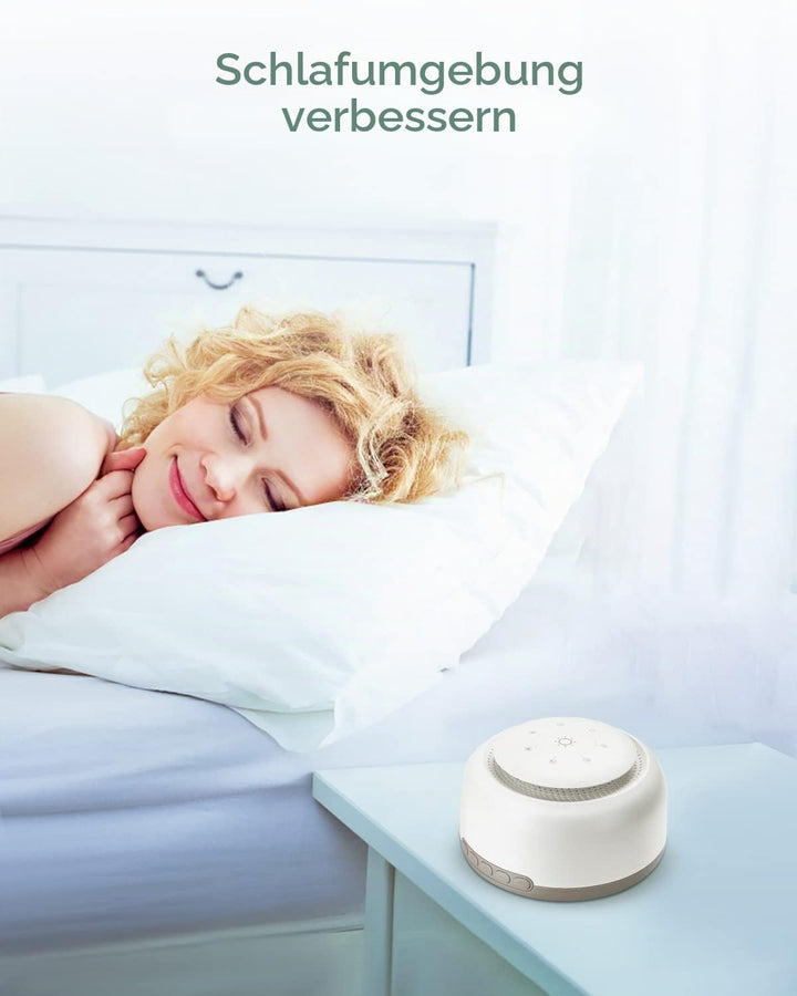 White Noise Machine Baby - YONGYAO Einschlafhilfe Baby Weisses Rauschen Sound Machine mit 30 Musik &