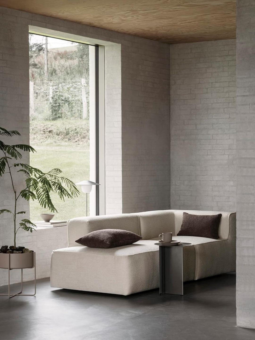 Blomus Kissenbezug Boucle, Kissenhülle für Kopf- oder Sofakissen, Espresso, 30 x 50 cm, 66597 Espres