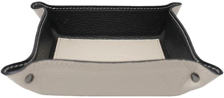 FrasiBags Taschenleerer aus echtem Leder - Quadratisches Ledertablett Organizer, Praktische Aufbewah