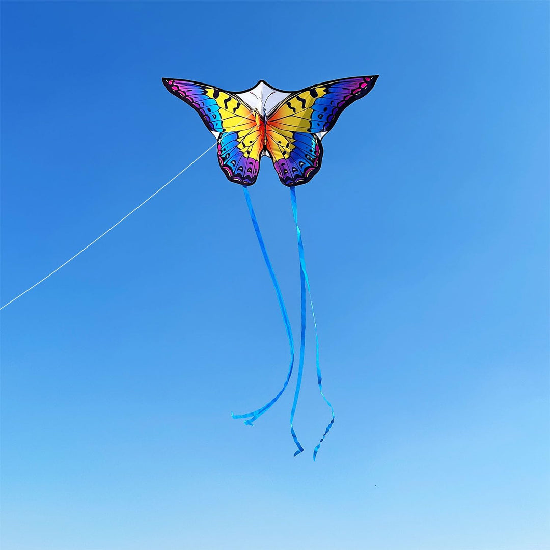 HONBO Schmetterling Drachen Butterfly Kites, flugdrachen für Kinder und Erwachsene,120x95cm with Lon