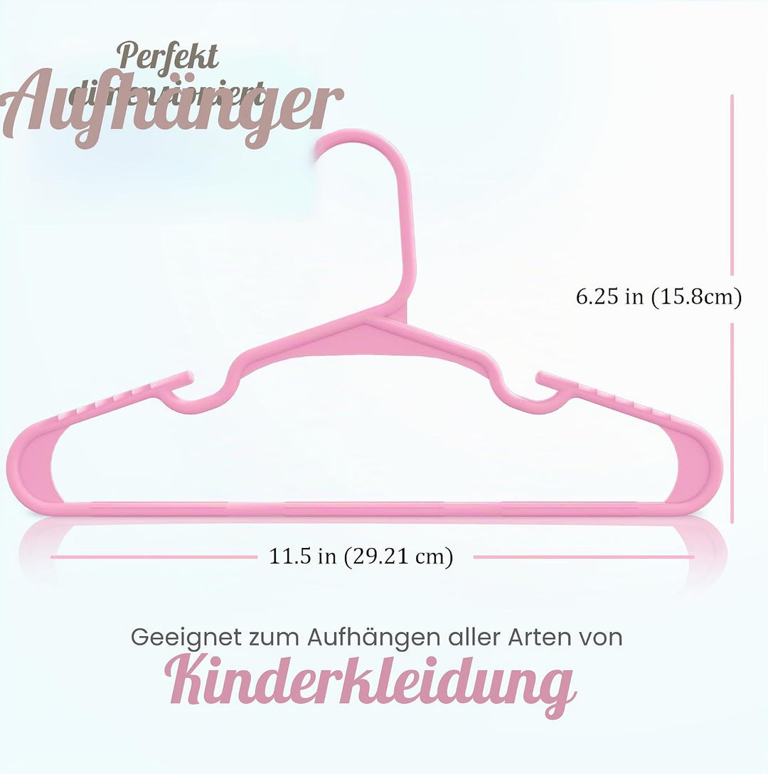 Utopia Home Packung mit 20 Kinderkleiderbügeln - 11,5“ Baby- und Kinderkleiderbügel aus Kunststoff f