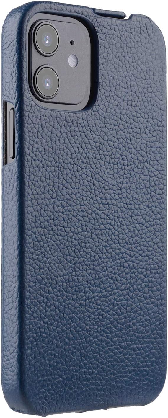 MELCKO Hülle passend für Apple iPhone 12 Mini (5,4 Zoll), Handyhülle mit beschichtetem Leder, Flip-C