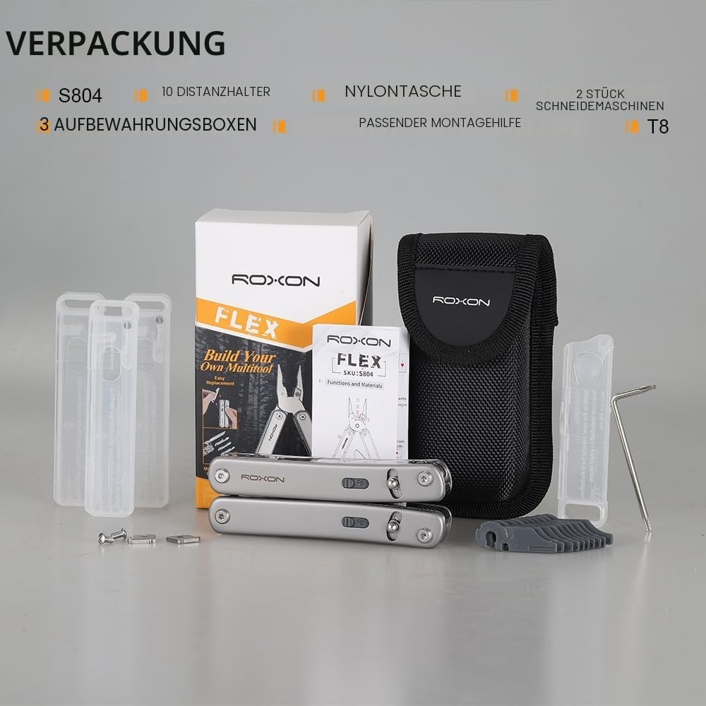 Roxon S804 Flex Multi tool Open-Source Modulares Design und anpassbares Multitool für den täglichen