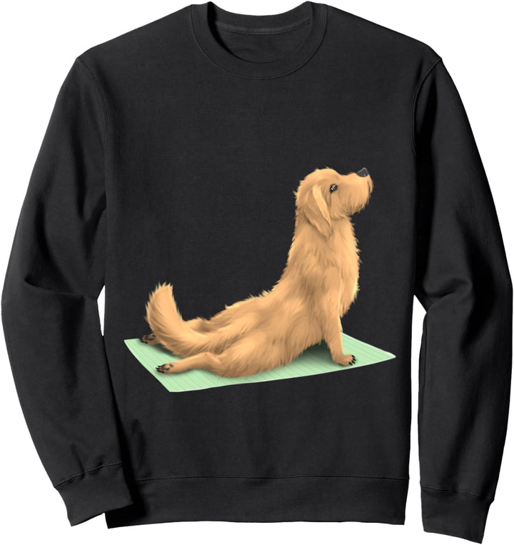 Goldendoodle Dog Yoga Pose Meditation Zen Workout Exercise Sweatshirt