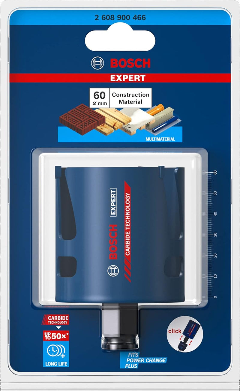 Bosch Accessories 1x Expert Construction Material Lochsäge (für Weichholz, Ø 60 mm, Zubehör Schlagbo