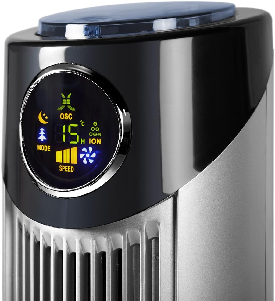 Orbegozo TWM 1010 - Turmventilator, drei Stufen, Fernbedienung, drei Modi, Timer, Digital-Display, 4