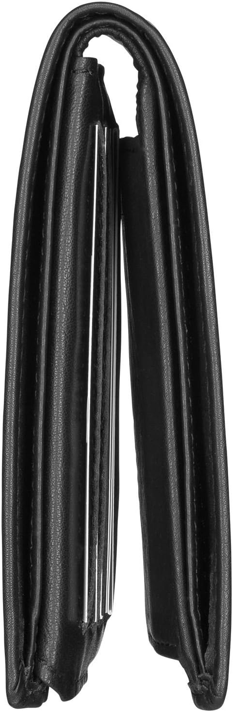 Red Baron Portemonnaie Geldbörse Herren Elegantes Design Schwarz matt - mit Fach für EIN Einkaufswag