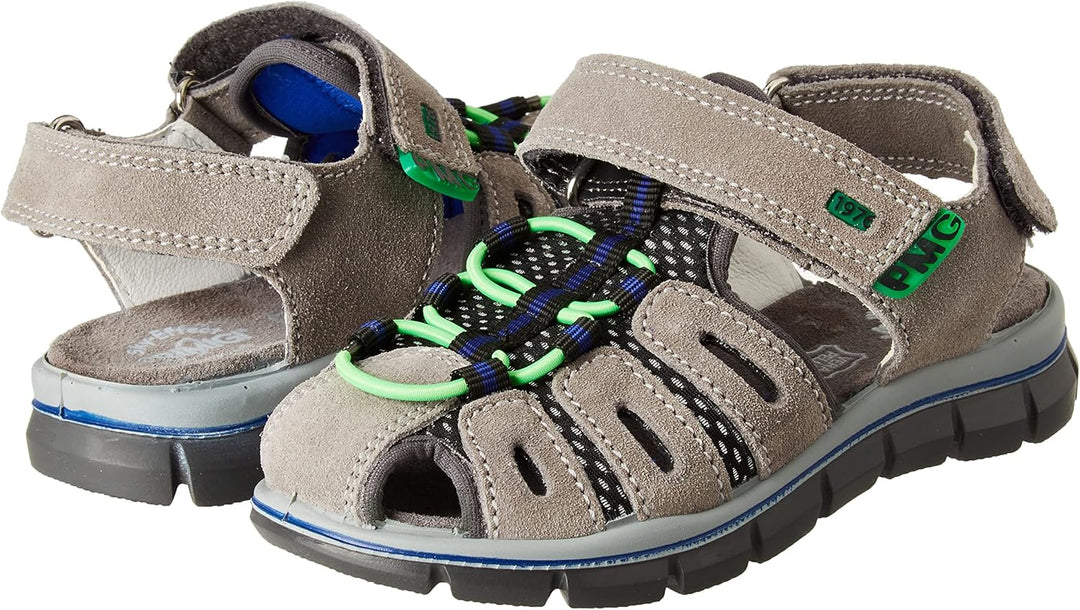 PRIMIGI Unisex Kinder Ptv 18900Sandale 30 EU Gri Nero Arg, 30 EU Gri Nero Arg