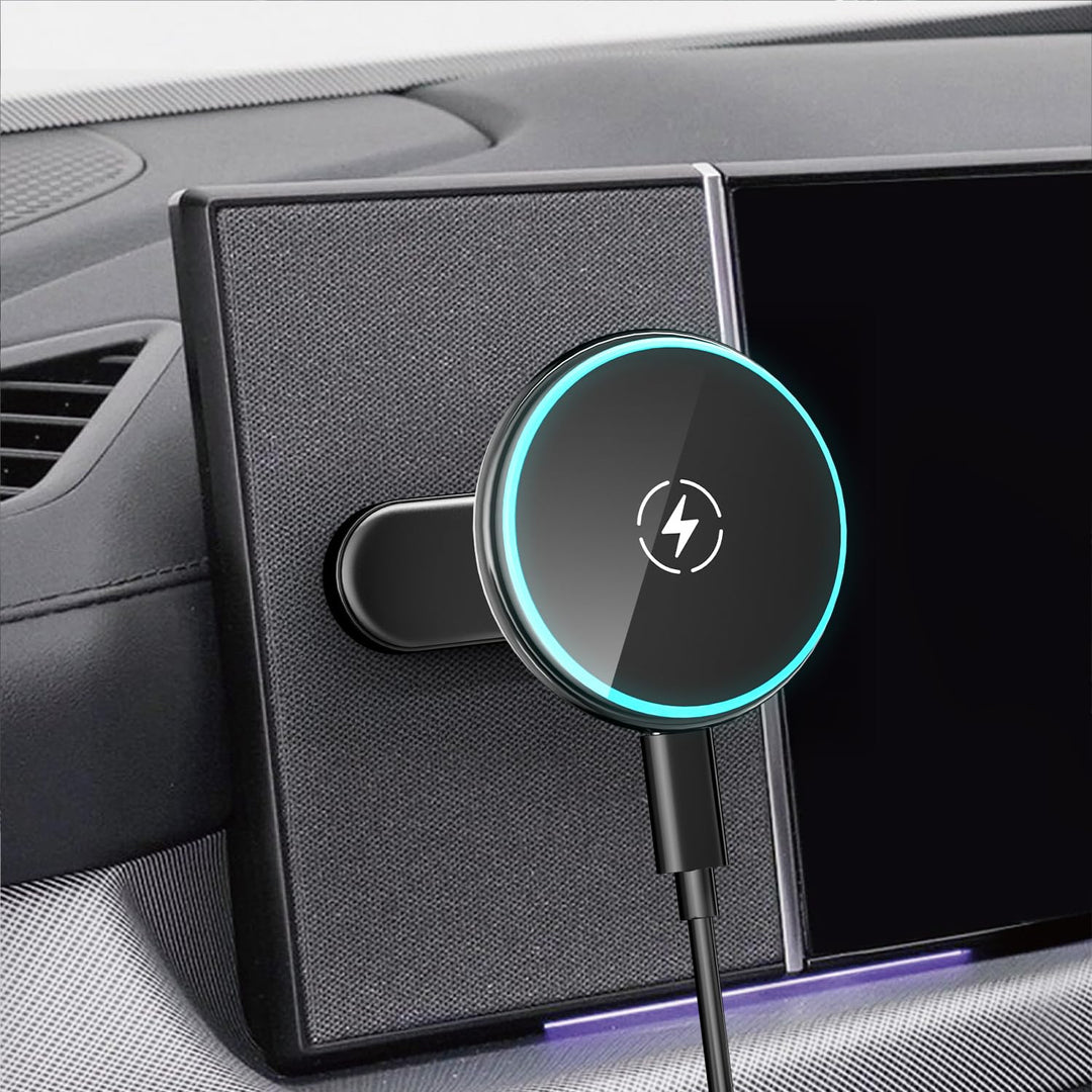 Qi2-15W Magnetische Handyhalterung mit Ladestation für Hyundai Ioniq 5/5N 2022-2025, Ioniq 9 2026, K