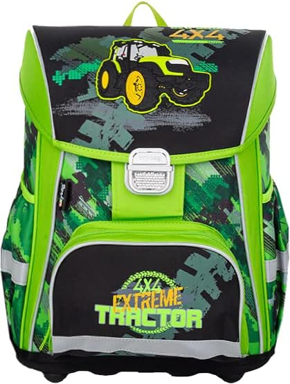 Generisch Traktor - Bulldog - Oxy Bag PREMIUM Schulranzen-Set 4tlg. mit Heftbox A4