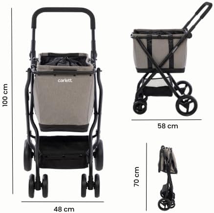 Carlett - Cube S Volcano Noir | Kompakter und robuster Rennwagen | Abnehmbare Aufbewahrungstasche |