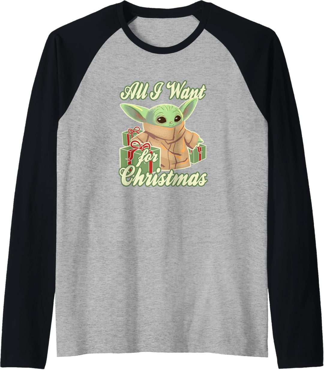 Star Wars The Mandalorian The Child All I Want For Christmas Raglan