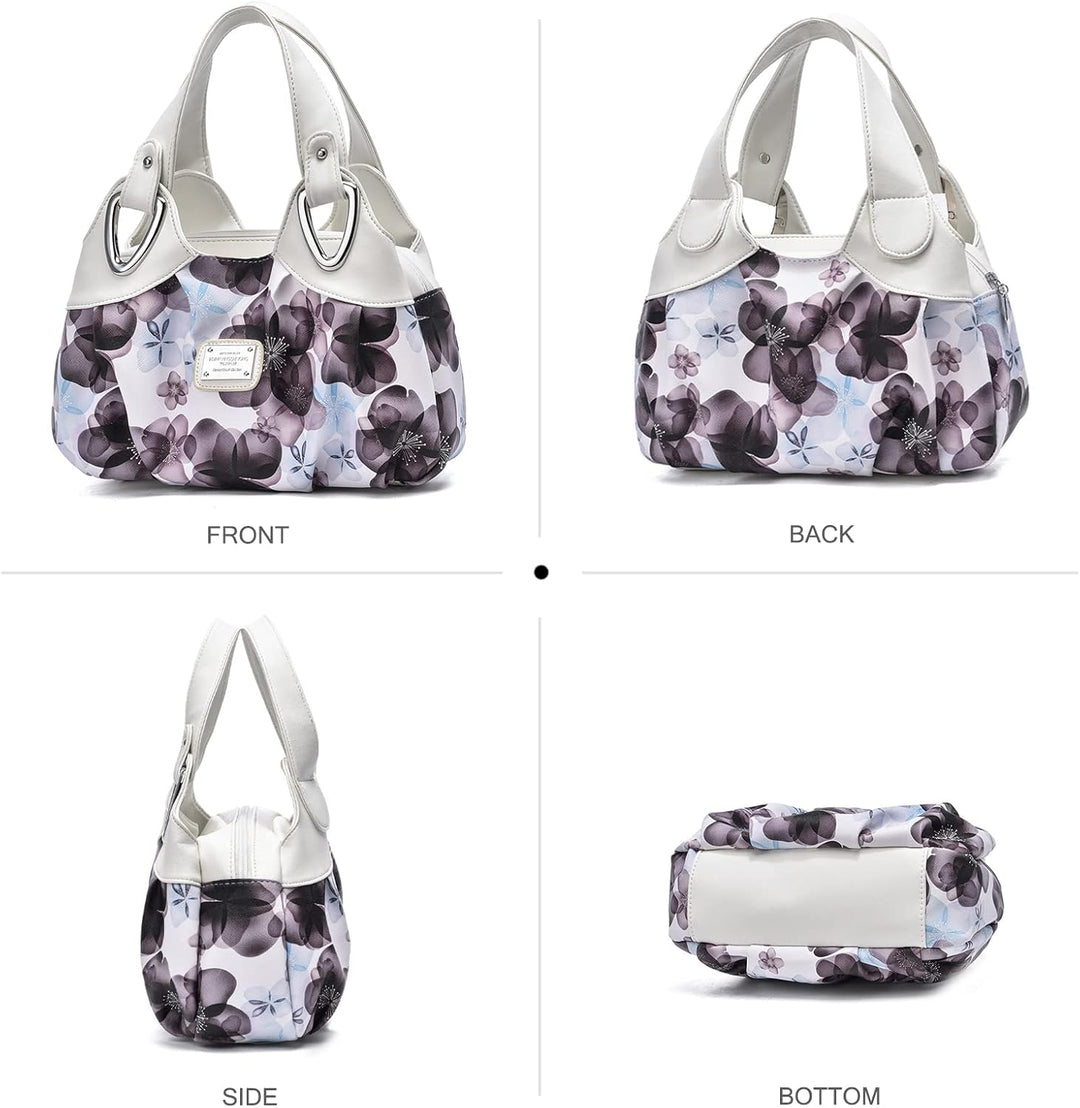 NICOLE &amp; DORIS Schultertasche Aktentasche Damen PU Leder Schick Shopper Handtasche Umhängetasche Tot