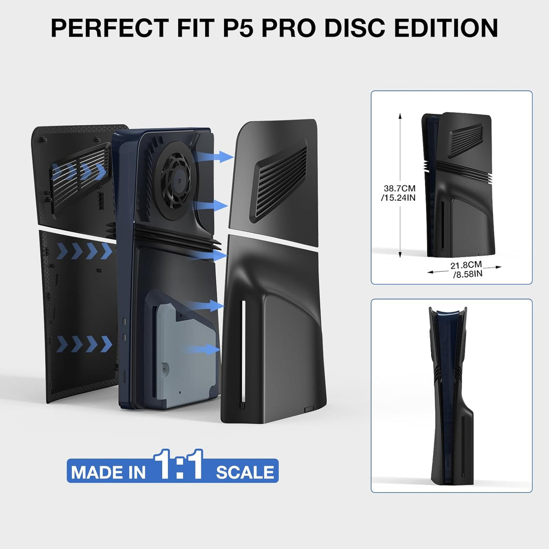 P5 Pro Cover für Disc Edition, innoAura P5 Pro faceplate mit Belüftungsschlitzen und Staubfilter, Kr