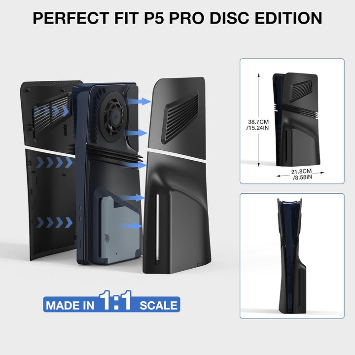 P5 Pro Cover für Disc Edition, innoAura P5 Pro faceplate mit Belüftungsschlitzen und Staubfilter, Kr