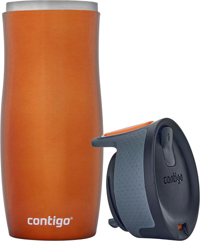 Contigo West Loop Autoseal Thermobecher, Edelstahl Isolierbecher, Kaffeebecher To Go, BPA frei, ausl