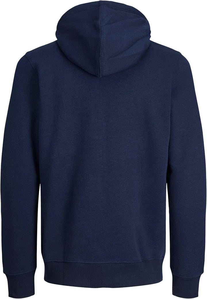 JACK & JONES Regular Fit Kapuzenjacke Hoodie mit Reissverschluss Uni Zip Pullover Sweater JJEBRADLEY