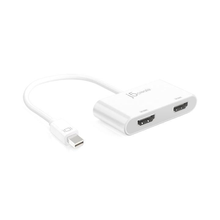 j5create Mini DisplayPort auf Dual 4K HDMI MST Adapter, Kompatibel mit Microsoft Surface Pro, Surfac