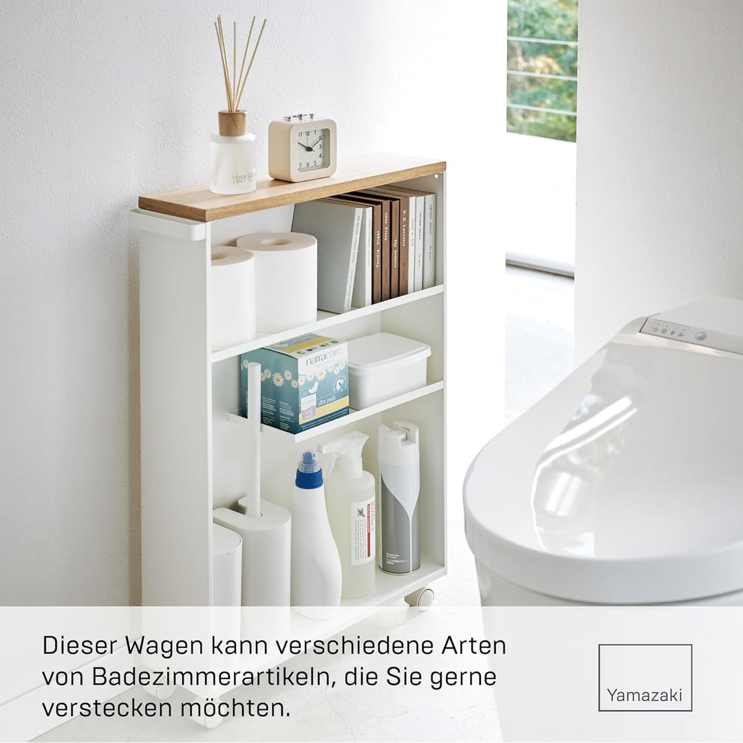 Semi-Closed storage cart - Tower - white Weiss, Weiss