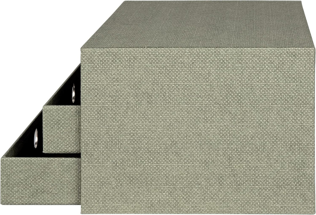 Rössler SOHO 3er Schubladenbox A4 aus Papier | Büro Organizer Schreibtisch| Schubladen Organizer Bür
