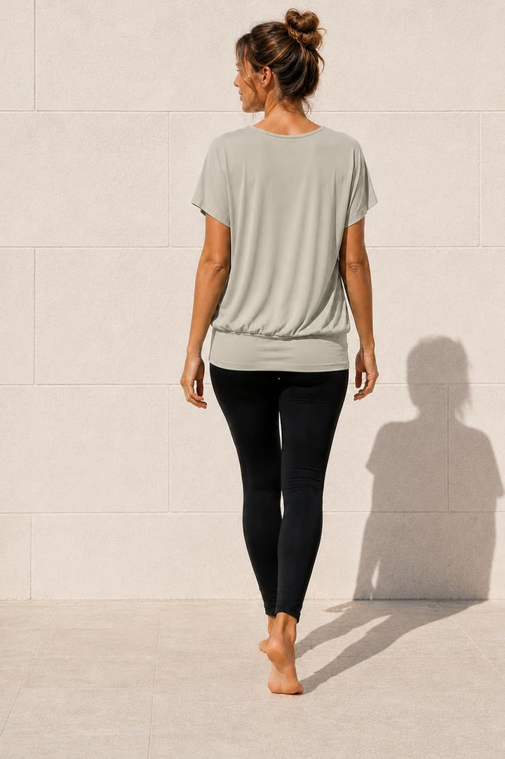 Van Der Rich ® - Tshirt Kurzam Rundhalsausschnitt Sommer- Damen M Beige, M Beige