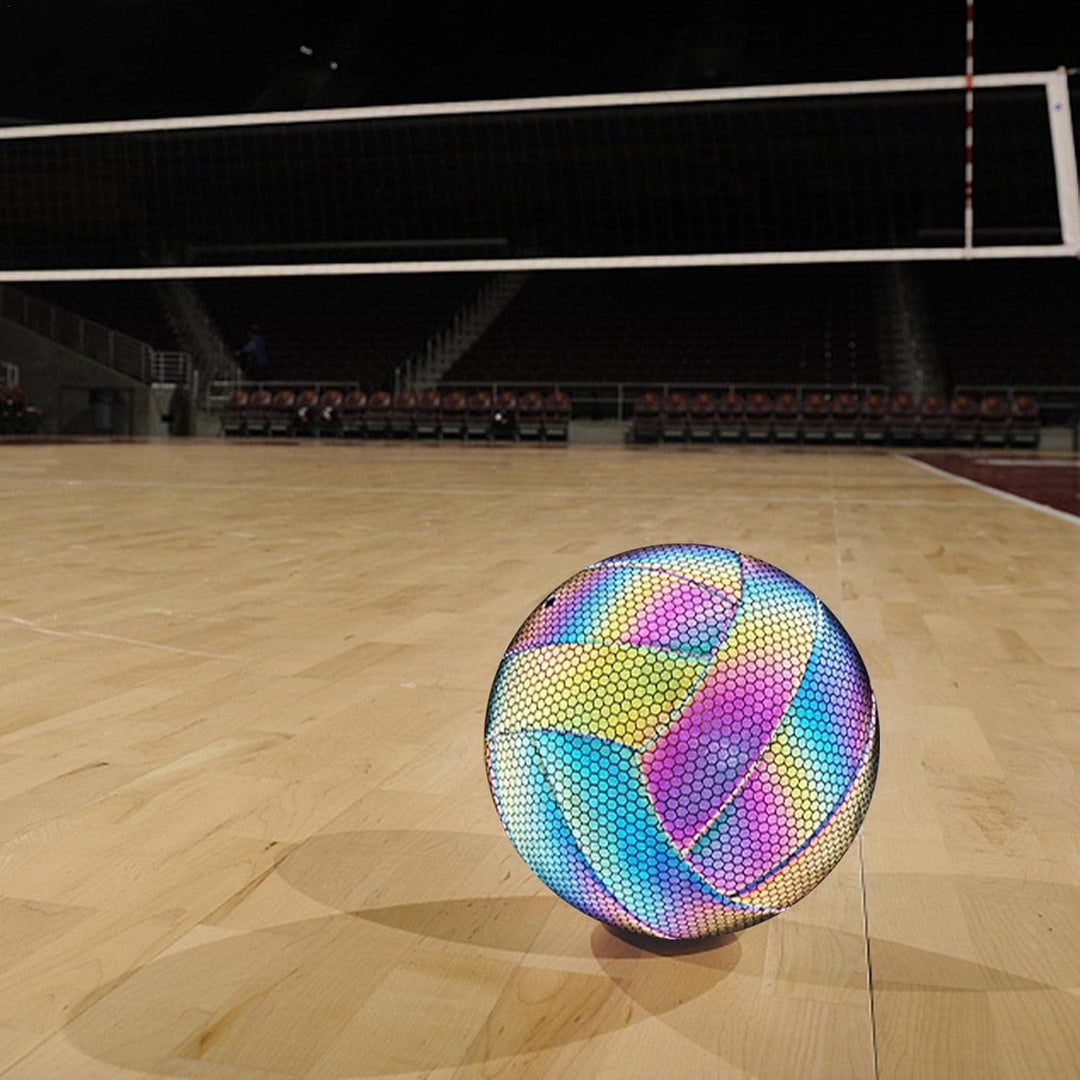 Glühender Reflektierender Volleyball, Leuchtender Volleyball – Reflektierend – Holografisch – Leucht