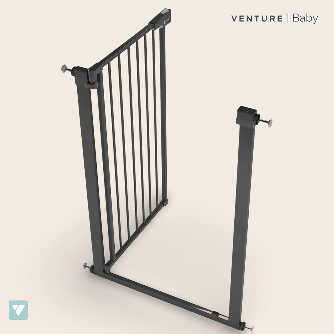 Venture Q-Fix Haustier-Schutzgitter mit Druckbefestigung, 75–84 cm breit, 110 cm extra hoch, einziga