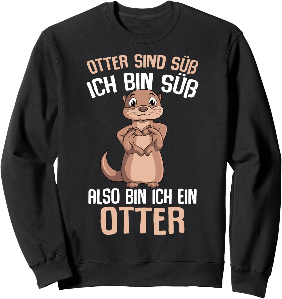 Otter sind süss Seeotter Kinder Damen Mädchen Sweatshirt