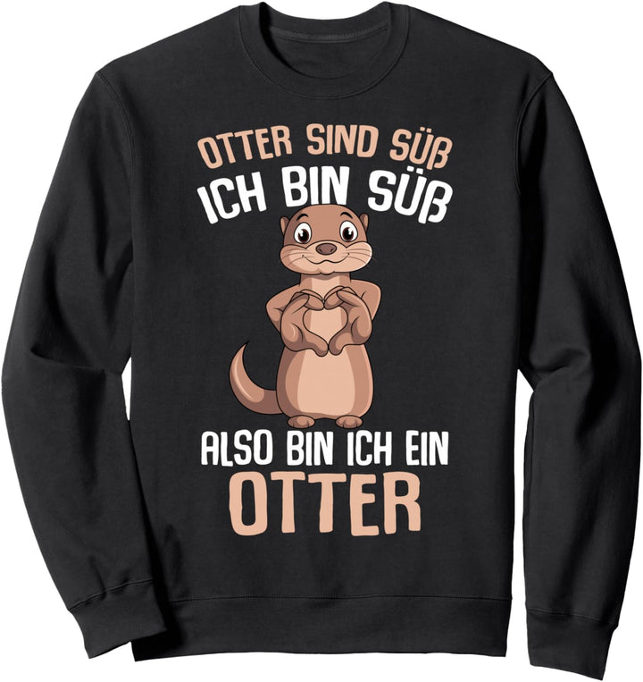 Otter sind süss Seeotter Kinder Damen Mädchen Sweatshirt