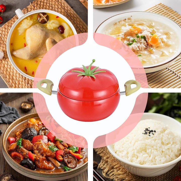 Kochtopf Mit Tomatenform - Kreatives Fruchtförmiges Kochgeschirrpfanne | Nicht Stick Tomaten Topf Mi