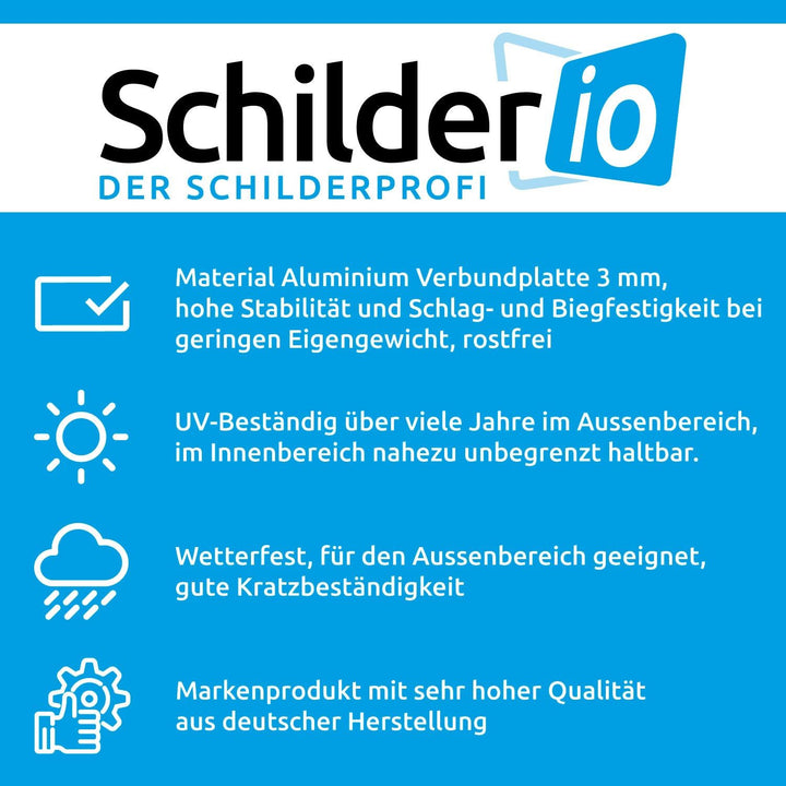 Schild Hier BITTE nicht Hinweisschild 600x400mm keine Hundetoilette, stabile Aluminiumverbundplatte