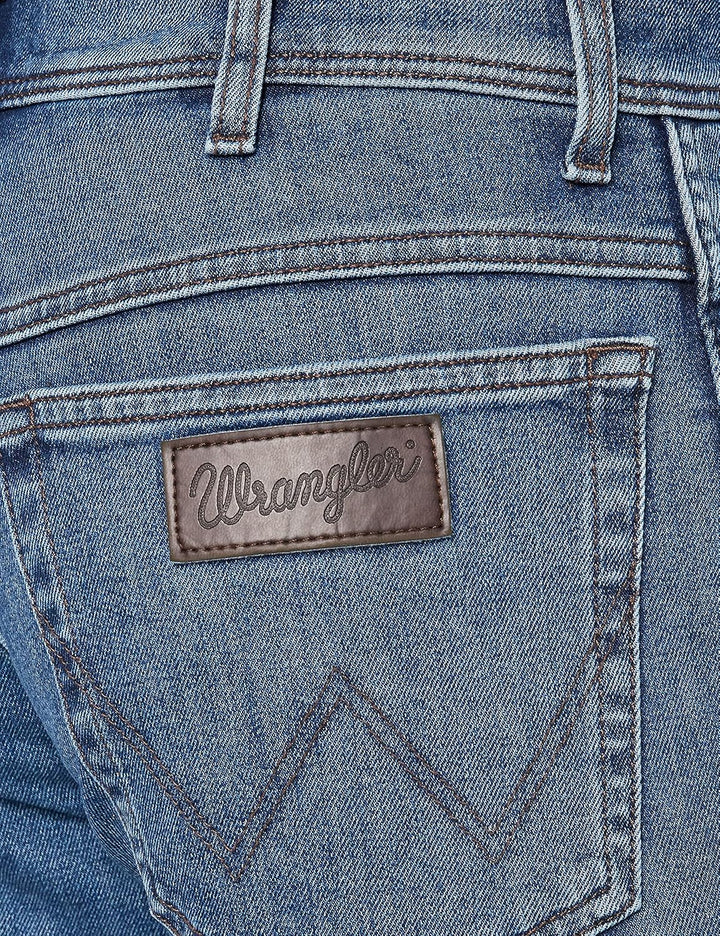 Wrangler Herren Jeans Texas - Regular Fit - Blau - Rustic W29-W50 Stretch 34W / 34L Blau (Easy Brush