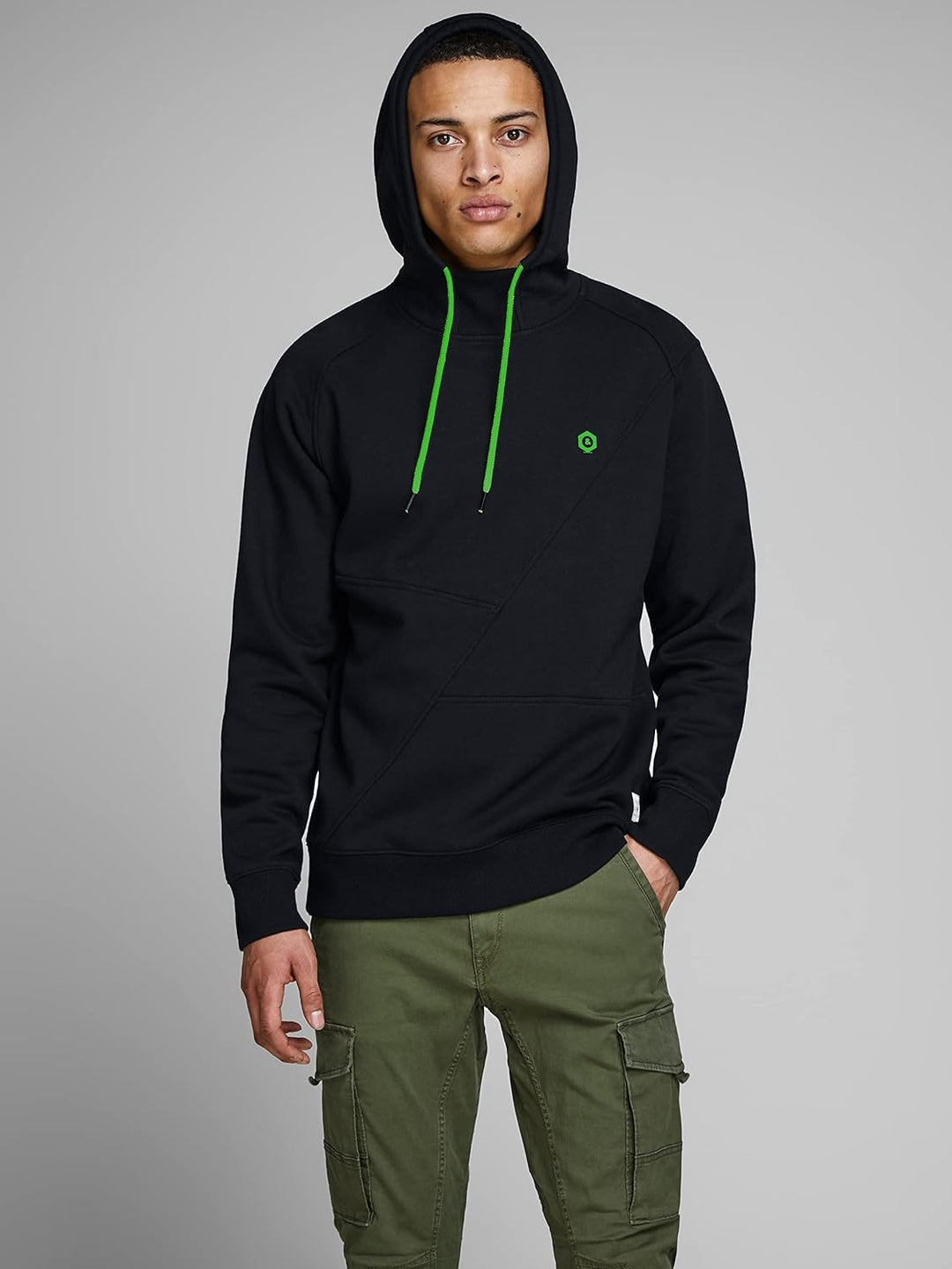 JACK &amp; JONES Male Sweatshirt Detaillierter S Schwarz/Detail Andean Toucan, S Schwarz/Detail Andean T