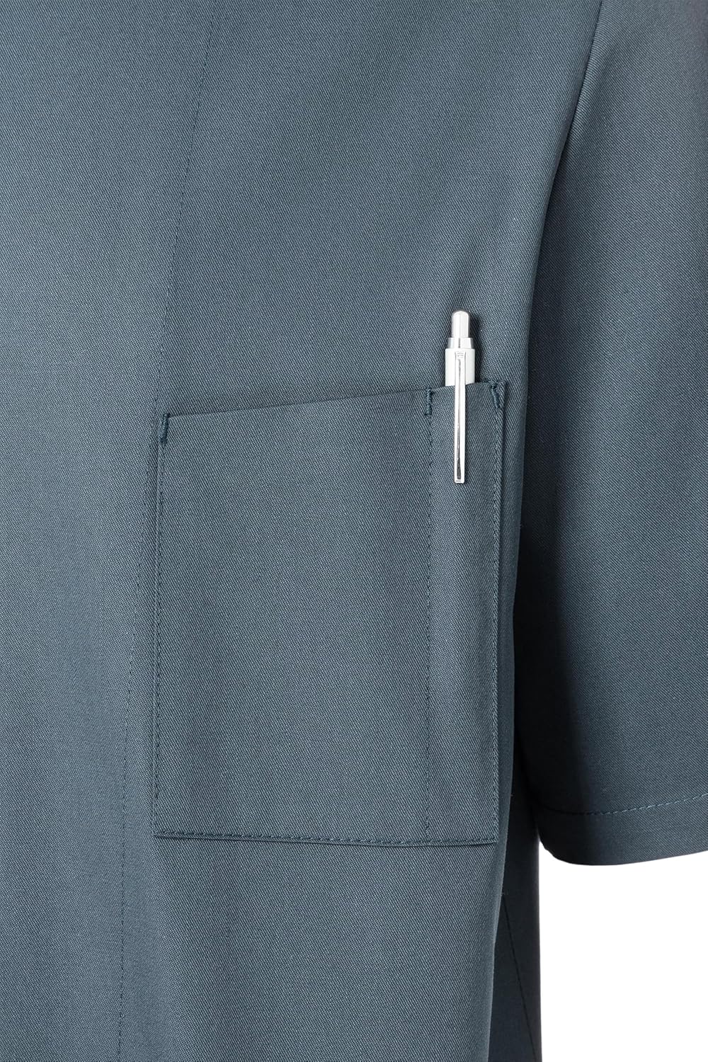 Karlowsky Herren Kochjacke Gustav Kurzarm Druckknöpfe 65% Polyester/35% Baumwolle 44 Anthrazit, 44 A