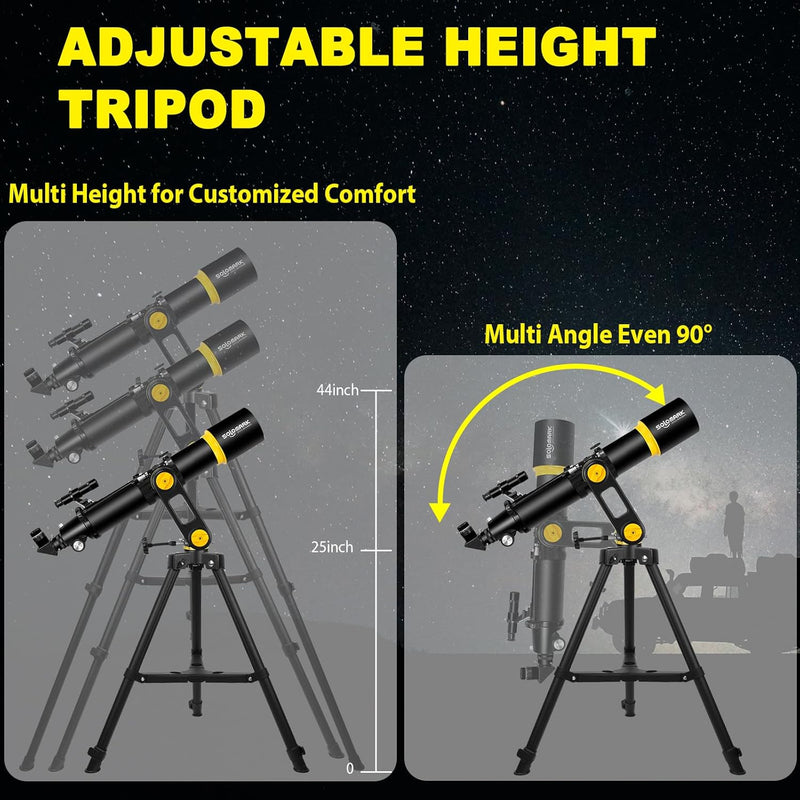 Teleskop, Teleskope für Erwachsene, professionelle Astronomie, 90 mm Öffnung, 700 mm Hochleistungste