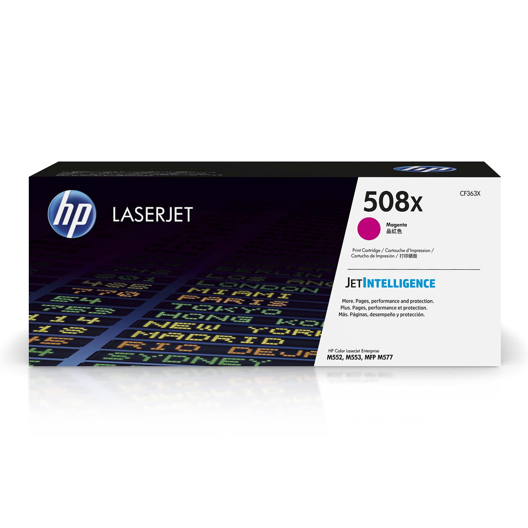 HP 508X (CF363X) Rot Original Toner mit hoher Reichweite für HP Color Laserjet Enterprise M552dn, M5