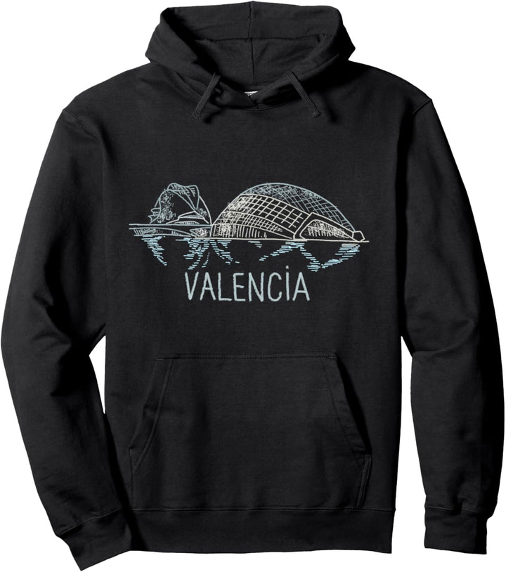 Valencia Spanien Kunstgeschenk Männer Frauen Pullover Hoodie